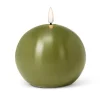 Marie Dumas Green Flameless LED 4" Ball Candle