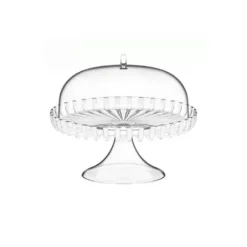 Marie Dumas Guzzini Dolcevita Mother of Pearl Cake Stand With Dome