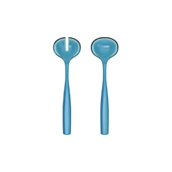 Marie Dumas Guzzini Dolcevita Turquoise Salad Servers