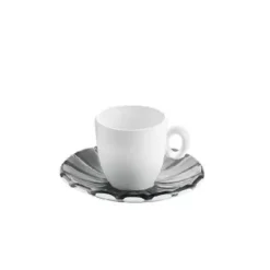 Marie Dumas Guzzini Set of 2 Grace Espresso Cups - Grey