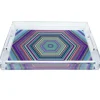 Marie Dumas Hex Dylan Lucite Tray