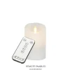 Marie Dumas Indoor/Outdoor White Battery Candle - Small