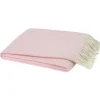 Marie Dumas Italian Herringbone Throw - Cherry Blossom