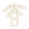 Marie Dumas Jellycat Cream Bashful Bunny Ring Rattle