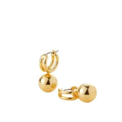 Marie Dumas Jenny Bird Gold Lyra Huggies