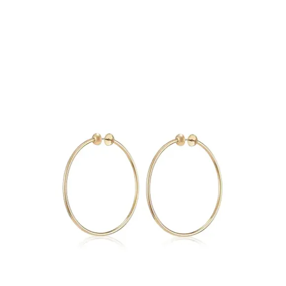 Marie Dumas Jenny Bird Medium Gold Icon Hoops