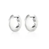 Marie Dumas Jenny Bird Silver Hinged Hoop