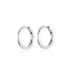 Marie Dumas Jenny Bird Toni Silver Hinged Hoops
