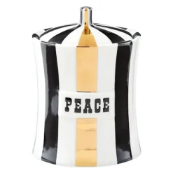 Marie Dumas Jonathan Adler Vice Black & Gold Peace Canister