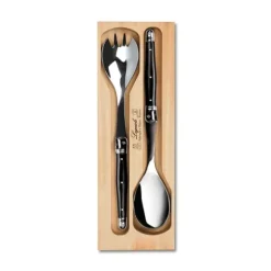 Marie Dumas Laguiole by Andre Verdier Coffret Black Salad Servers
