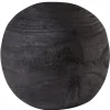 Marie Dumas Large Black Wood Sphere