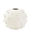 Marie Dumas Large Thymes Matte White Vase