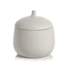 Marie Dumas Large White Ceramic Canister
