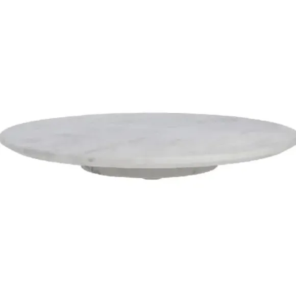 Marie Dumas Marble Lazy Susan - White