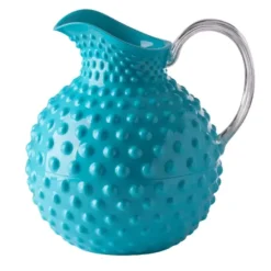 Marie Dumas MarioLuca Giusti Acrylic Sister Rosetta Turquoise Pitcher