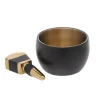 Marie Dumas Matte Black Stopper and Coaster