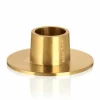 Marie Dumas Matte Gold Taper Holder Set Of Two