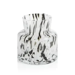 Marie Dumas Medium Black & Beige Confetti Vase