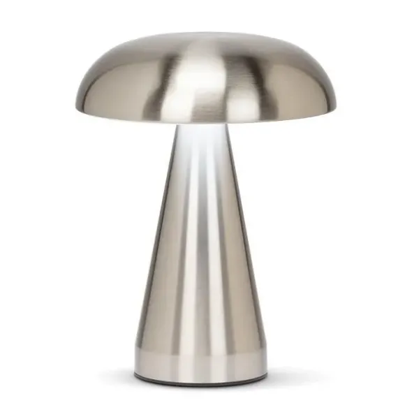 Marie Dumas Metallic Mushroom LED Silver Table Light