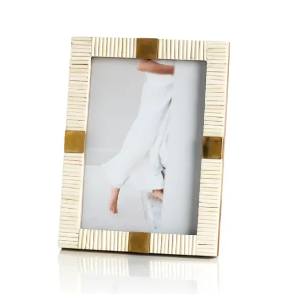 Marie Dumas Micha Bone & Brass 5x7 Frame