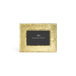 Marie Dumas Michael Aram Gold Hammertone 4x6 Frame