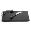 Marie Dumas Michael Aram Small Black Orchid Cheese Board With Knife