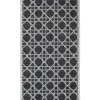 Marie Dumas Monaco Griffin Black & Taupe Rug 2 x 4"