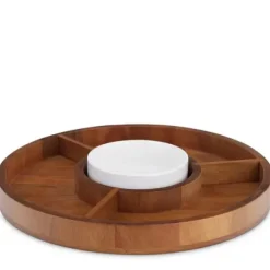 Marie Dumas Nambe Duet Lazy Susan