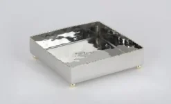 Marie Dumas Nickel and Gold Bead Cocktail Tray