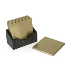 Marie Dumas Nikita Shagreen Set of 6 Coasters
