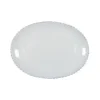 Marie Dumas Oval Platter Pearl White 34 cm