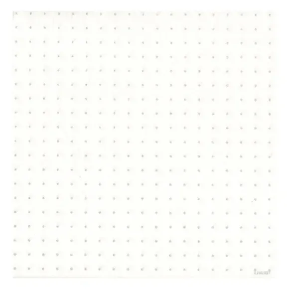 Marie Dumas Paviot White & Silver Cosmos Dinner Napkins