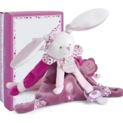 Marie Dumas Pink Bunny Doudou with Pacifier