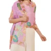 Marie Dumas Powder Persian Floral Lavender Scarf