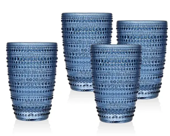 Marie Dumas Rain Drop Blue Hiball - Set of 4