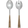 Marie Dumas Rattan Salad Servers