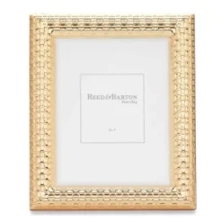 Marie Dumas Reed & Barton Watchband Satin Gold 5x7 Frame
