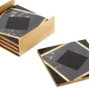 Marie Dumas Resin Geometric Coasters - Set of Four