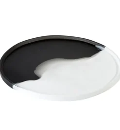 Marie Dumas Resin Grey & White Tray