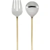 Marie Dumas Ribbed Handle Salad Servers