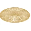 Marie Dumas Round Gold Bamboo Placemat