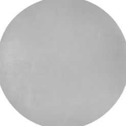 Marie Dumas Round Silver Leather Placemat