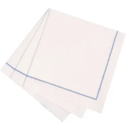 Marie Dumas Royal Blue 25 Piece Hemstitch Dinner Napkins