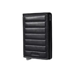 Marie Dumas Secrid Emboss Lines Black Slimwallet
