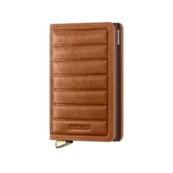 Marie Dumas Secrid Emboss Lines Cognac Slimwallet