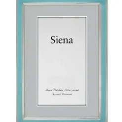 Marie Dumas Siena Enamel Light Blue 4x6 Frame