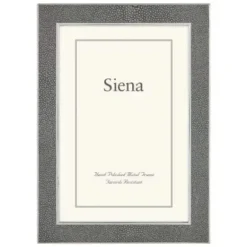Marie Dumas Siena Shagreen Gray 4x6 Frame