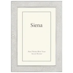 Marie Dumas Siena Shagreen White 5x7 Frame