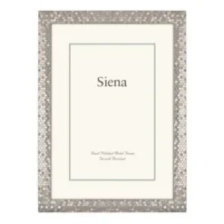 Marie Dumas Siena Silver Metallic Glitter 8x10 Frame
