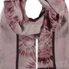 Marie Dumas Silk Patterned Pink Scarf